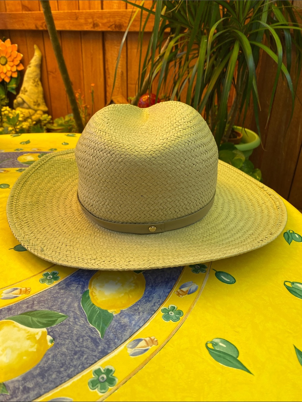Janessa Leoné Sherman Panama Straw Sun Hat with Leather Band - Neutral Beige